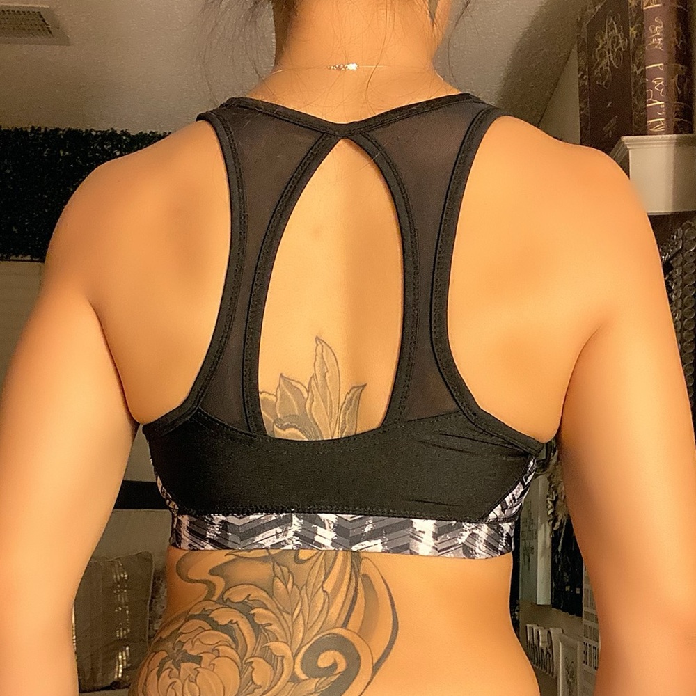 Black/White/Grey Sports Bra